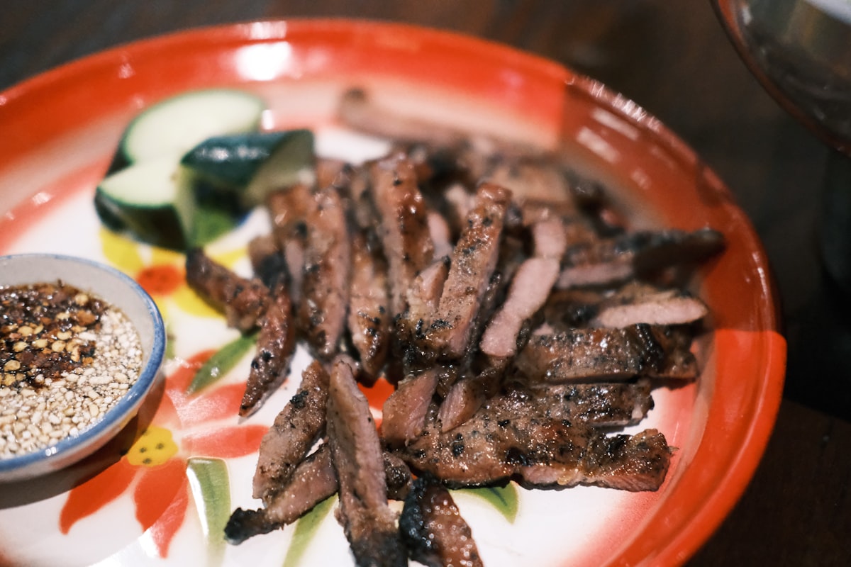 Premium beef tongue dish
