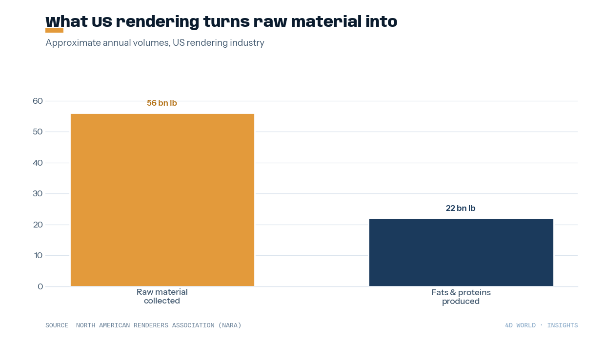 US rendering input versus output