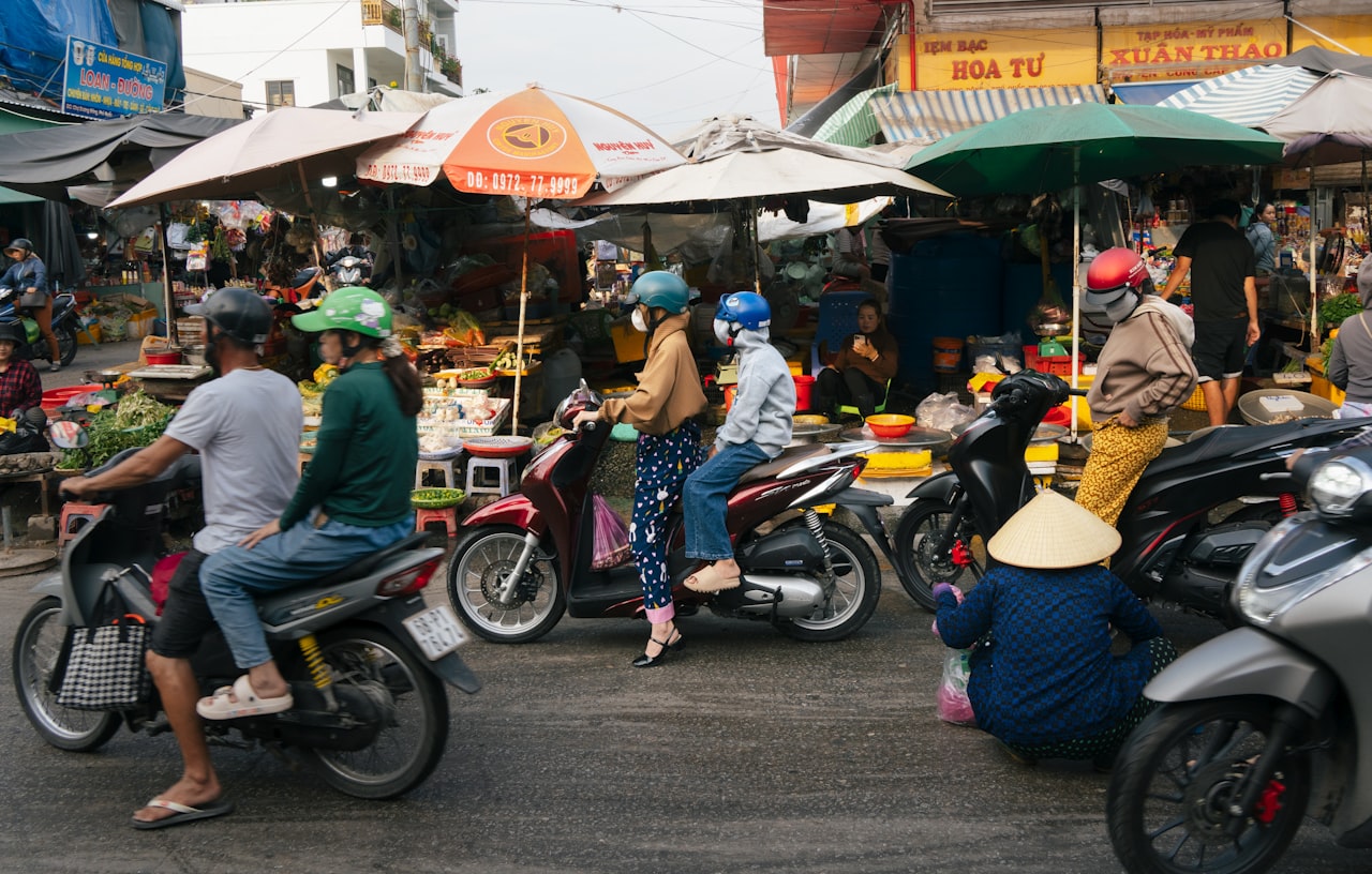 A regional street market